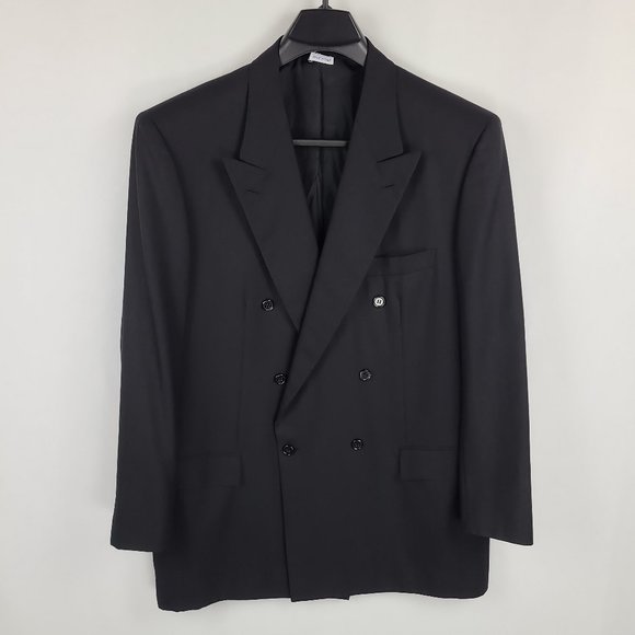 Brioni Striped Double Breasted Sports Coat